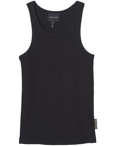Marc Jacobs Icon Ribbed Tank Top - Black