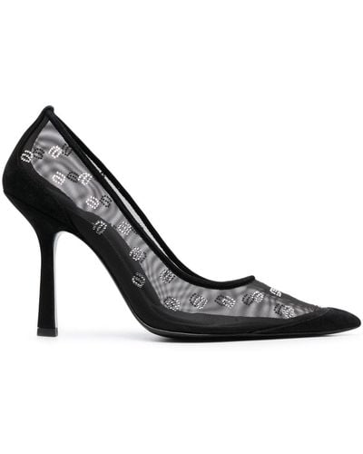 Alexander Wang Zapatos Delphine con tacón de 105mm - Negro