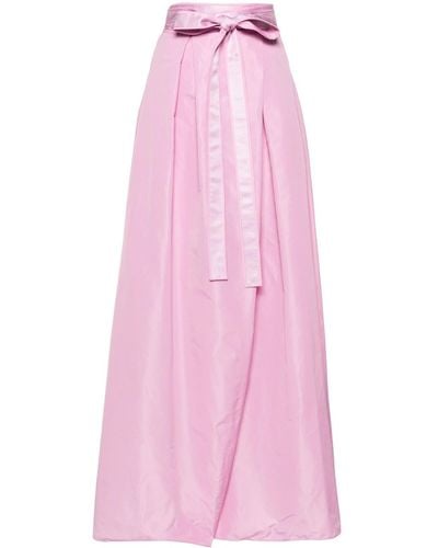 Pinko Falda larga plisada - Rosa