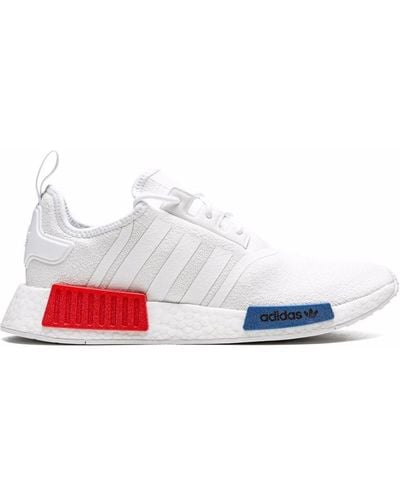 adidas Nmd_r1 "white/white/blue" Sneakers