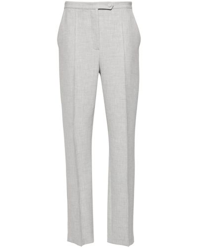 Styland Tailored Tapered-leg Pants - Grey