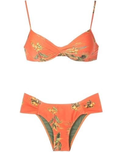 Lygia & Nanny Floraler Bikini - Orange