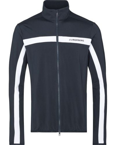 J.Lindeberg Jarvis Mid-layer Zipped Jacket - Blue