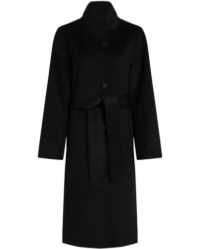 Karl Lagerfeld Double-face Wool-blend Coat - Black