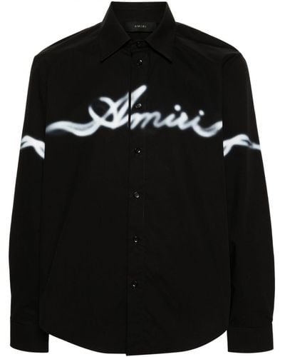 Amiri Katoenen Overhemd - Zwart