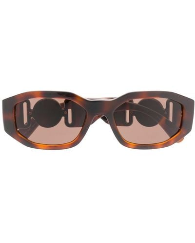 Versace Hexad Signature Sunglasses - Brown