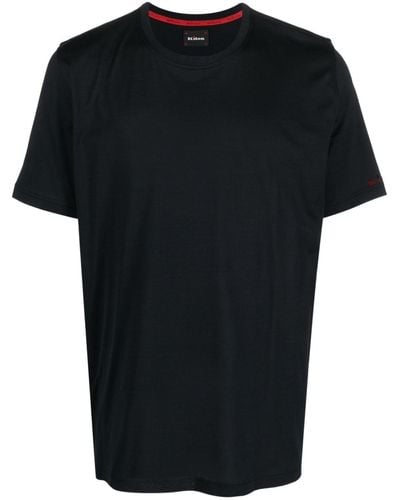 Kiton T-shirt con ricamo - Nero