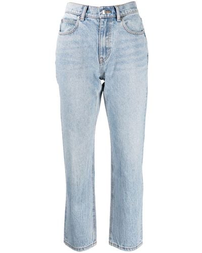 Alexander Wang Jean à coupe courte - Bleu