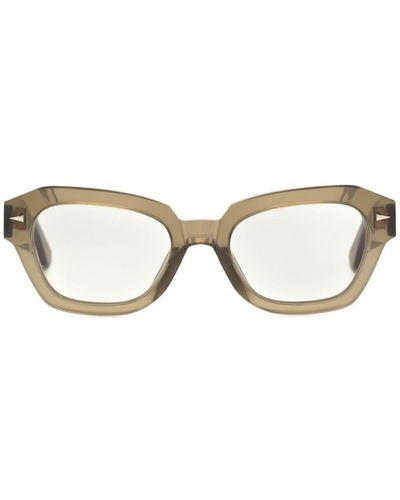 Ahlem Les Halles Cat Eye-frame Sunglasses - Green