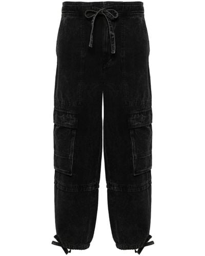 Isabel Marant Jean court Ivy à poches cargo - Noir