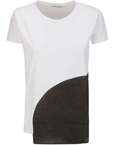 Stefano Mortari Paneled Cotton T-shirt - White