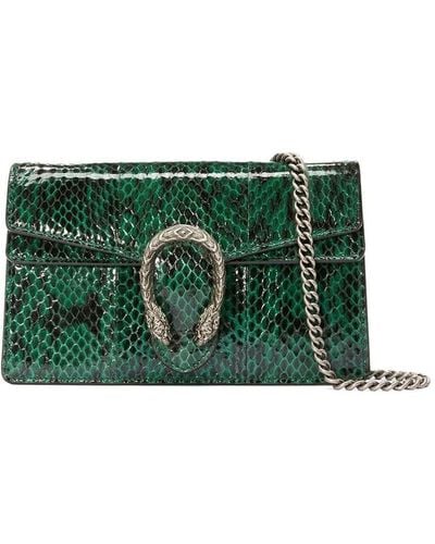 Gucci Dionysus Super Mini Snakeskin Bag - Green