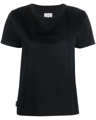 Woolrich ロゴ Tシャツ - ブラック