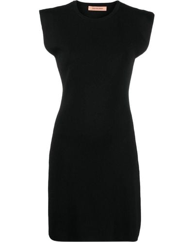 Yves Salomon ノースリーブ ドレス - ブラック