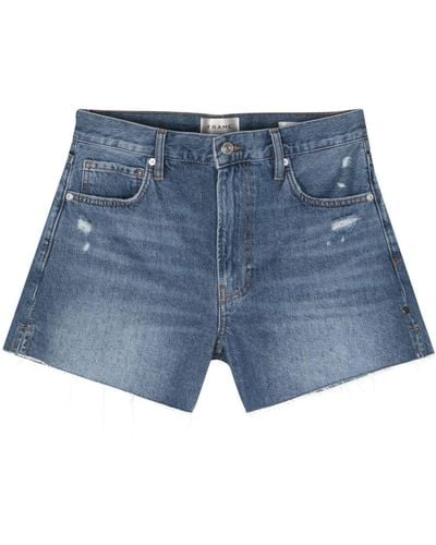 FRAME Le Super High Jeans-Shorts - Blau