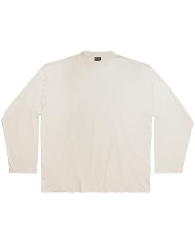 Balenciaga Logo-print Cotton T-shirt - White