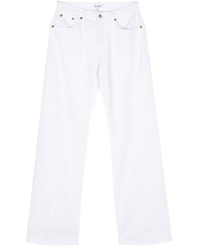 RE/DONE Loose Boot Bootcut Jeans - White