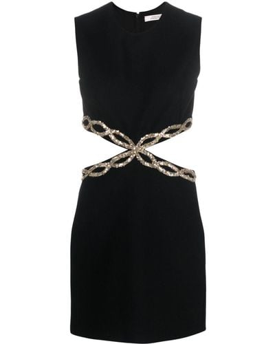 Dorothee Schumacher Crystal-embellished Cut-out Dress - Black