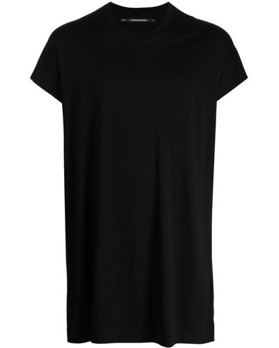 Julius Round-neck Cotton-blend T-shirt - Black