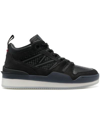 Moncler Pivot Mid High Top Trainers Black