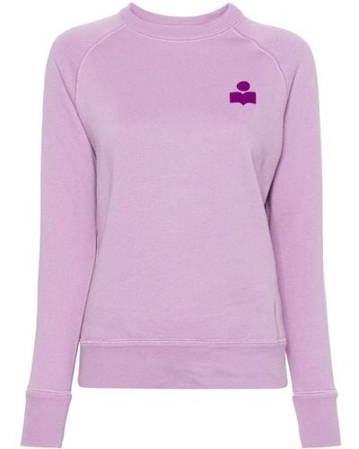 Isabel Marant Milla Logo-embroidered Sweatshirt - Purple