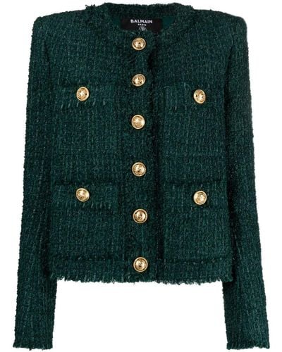 Balmain Tweed Jack - Groen