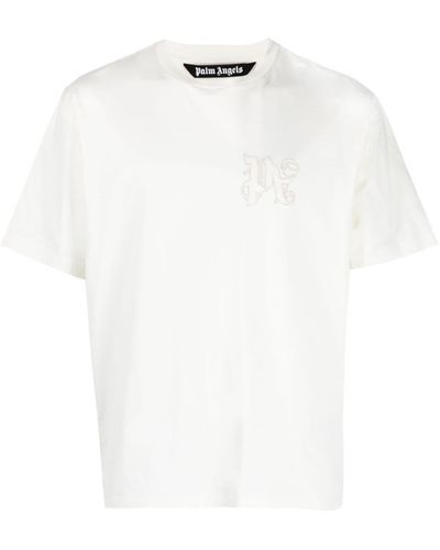 Palm Angels T-shirt With Logo - White