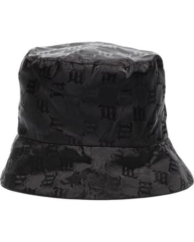 MISBHV Monogram-print Bucket Hat - Black