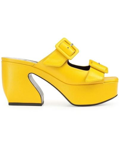 Sergio Rossi Si Rossi 45mm Sandals - Yellow