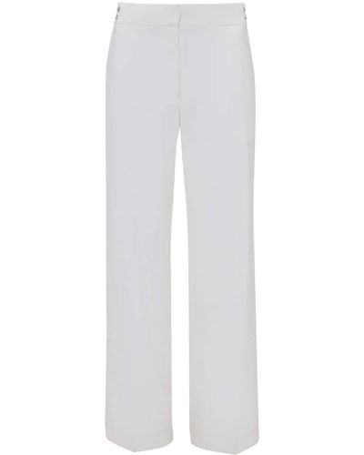 JW Anderson Rivet-detailing Straight-leg Trousers - White