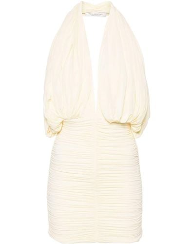Philosophy Di Lorenzo Serafini Kleid mit Drapierung - Weiß