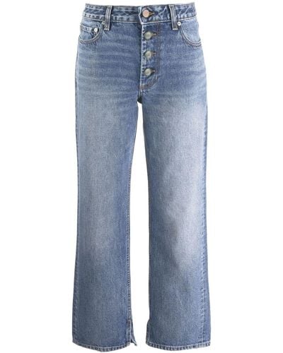 Ganni Jeans mit lockerem Schnitt - Blau