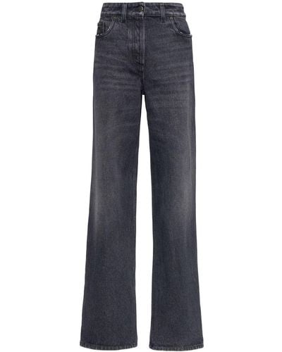 Prada Low-rise Faded-effect Jeans - Blue