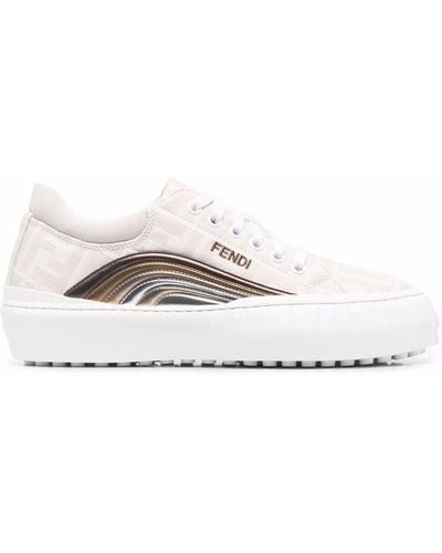Fendi Force Low-top Trainers - White