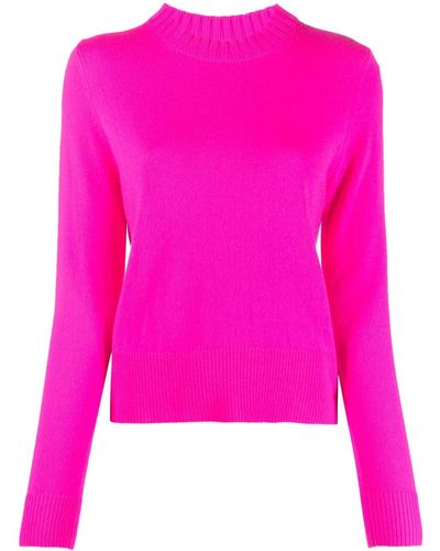 Chinti & Parker Fine-knit Cropped Jumper - Pink