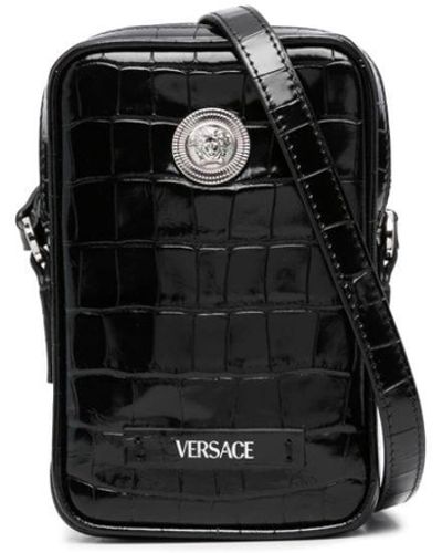 Versace メドゥーサ ビギー ショルダーバッグ - ブラック