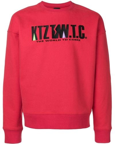 KTZ Mountain Letter Geborduurde Sweater - Rood