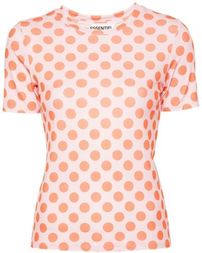 Essentiel Antwerp Fioco ポルカドット Tシャツ - ピンク