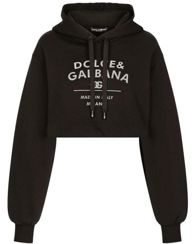 Dolce & Gabbana Hoodie mit Logo-Print - Schwarz