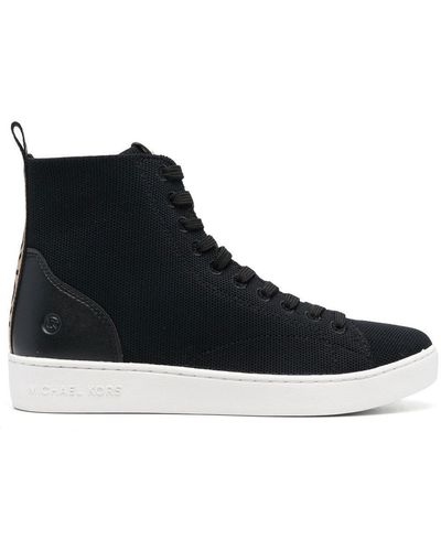 MICHAEL Michael Kors Edie Knit High-top Sneakers - Black