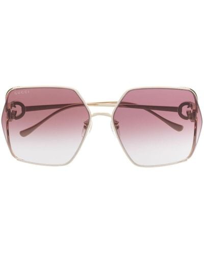 Gucci Oversized-frame Tinted Sunglasses - Purple