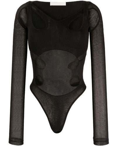 Dion Lee Body con cut-out - Nero