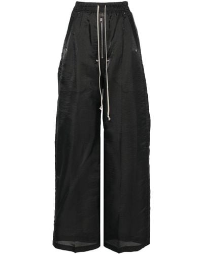 Rick Owens Pressed-crease Straight Trousers - Black