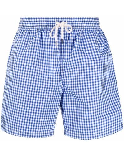 Polo Ralph Lauren Gingham Swim Shorts - Blue