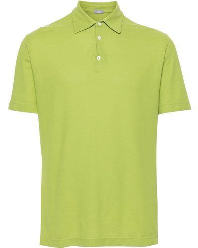 Zanone Katoenen Poloshirt - Groen
