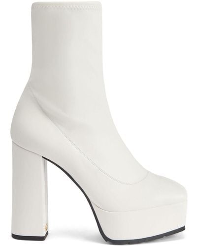 Giuseppe Zanotti The New Morgana 120mm Ankle Boots - White