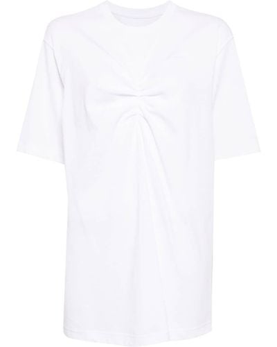 JNBY Ruched Short-sleeved T-shirt - White