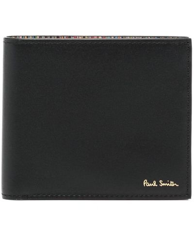 Paul Smith Logo-stamp Leather Wallet - Black