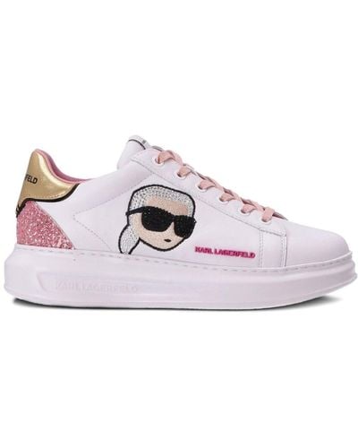 Karl Lagerfeld Kapri Kushion Lace-up Sneakers - Pink