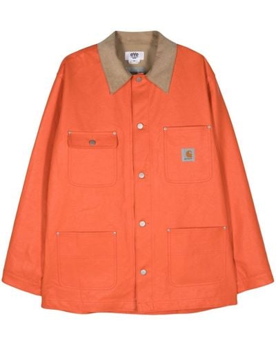 Junya Watanabe X Carhartt Jacke aus beschichtetem Canvas - Orange